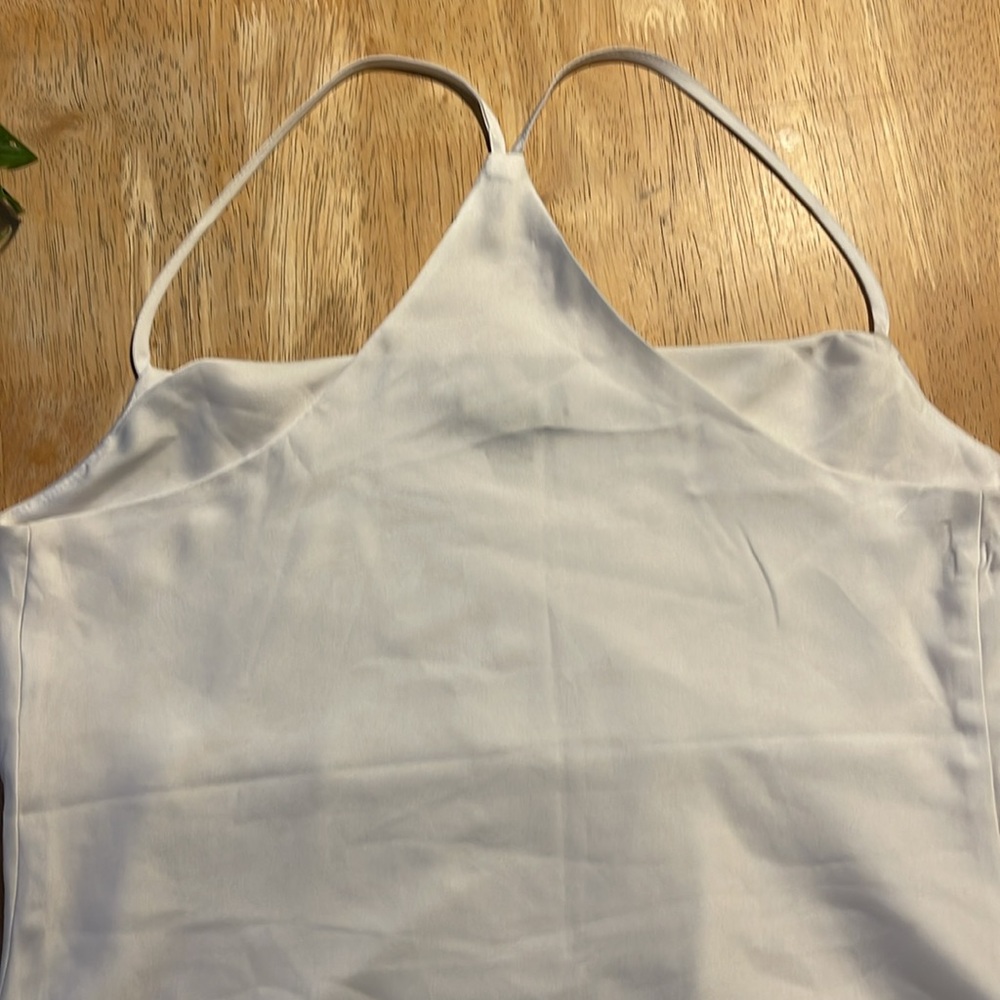 Express Satin Racerback Cowl Neck Cami - Picture 9 of 10